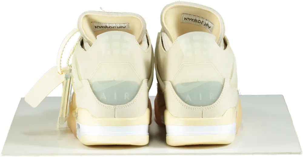 Air Jordan CV9388 Off-White Sail/Muslin 4 Retro SP Trainers UK 7 