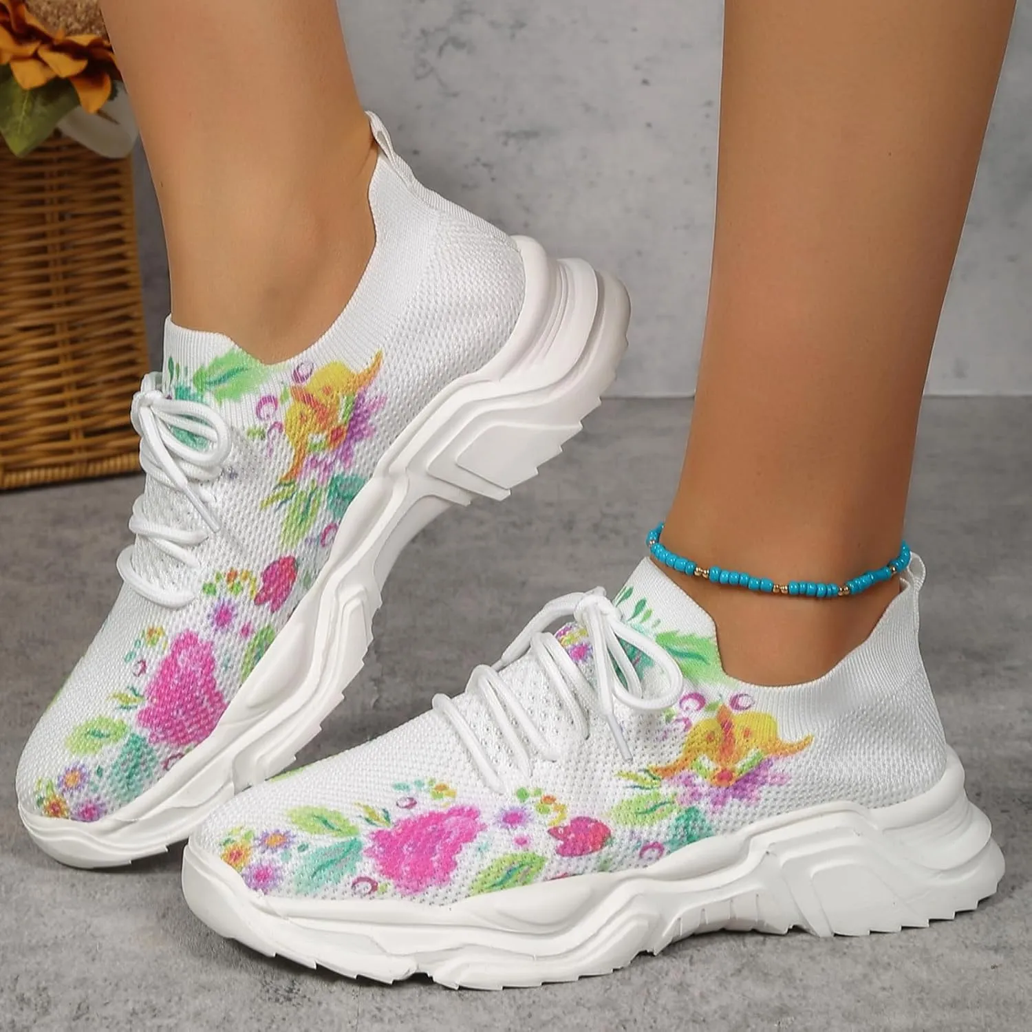 Arch Support Orthopedic Sneakers for Women Non Slip Comfortable Fashion Tennis Shoes Lightweight Workout Shoe