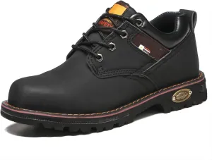 Autumn Winter Safety Boot, Light Steel Toe Cap for Men, Comfortable Work Shoes for Women, Non-Slip Puncture Resistant, Industrial Breathable Safety (Black 46)