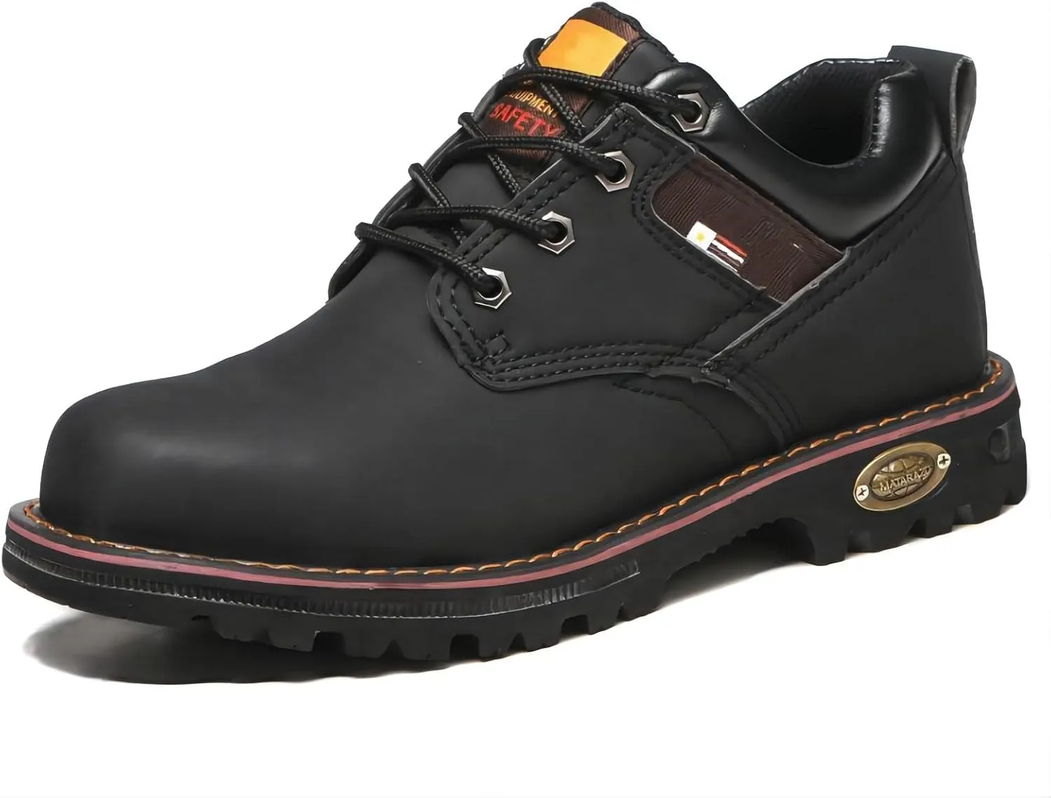 Autumn Winter Safety Boot, Light Steel Toe Cap for Men, Comfortable Work Shoes for Women, Non-Slip Puncture Resistant, Industrial Breathable Safety (Black 46)