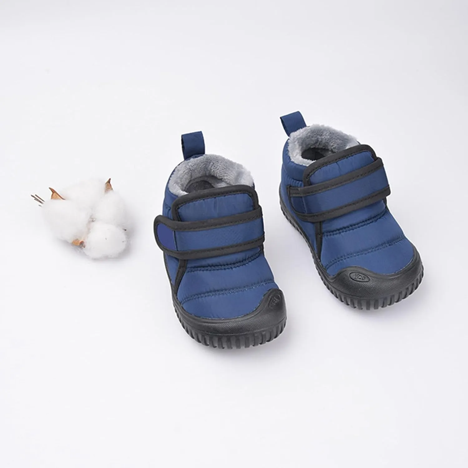Baby Boys Girls Winter Warm Shoes Cozy Fleece Snow Boots Toddler Non-Slip Walking Shoes Infant Outdoor Booties