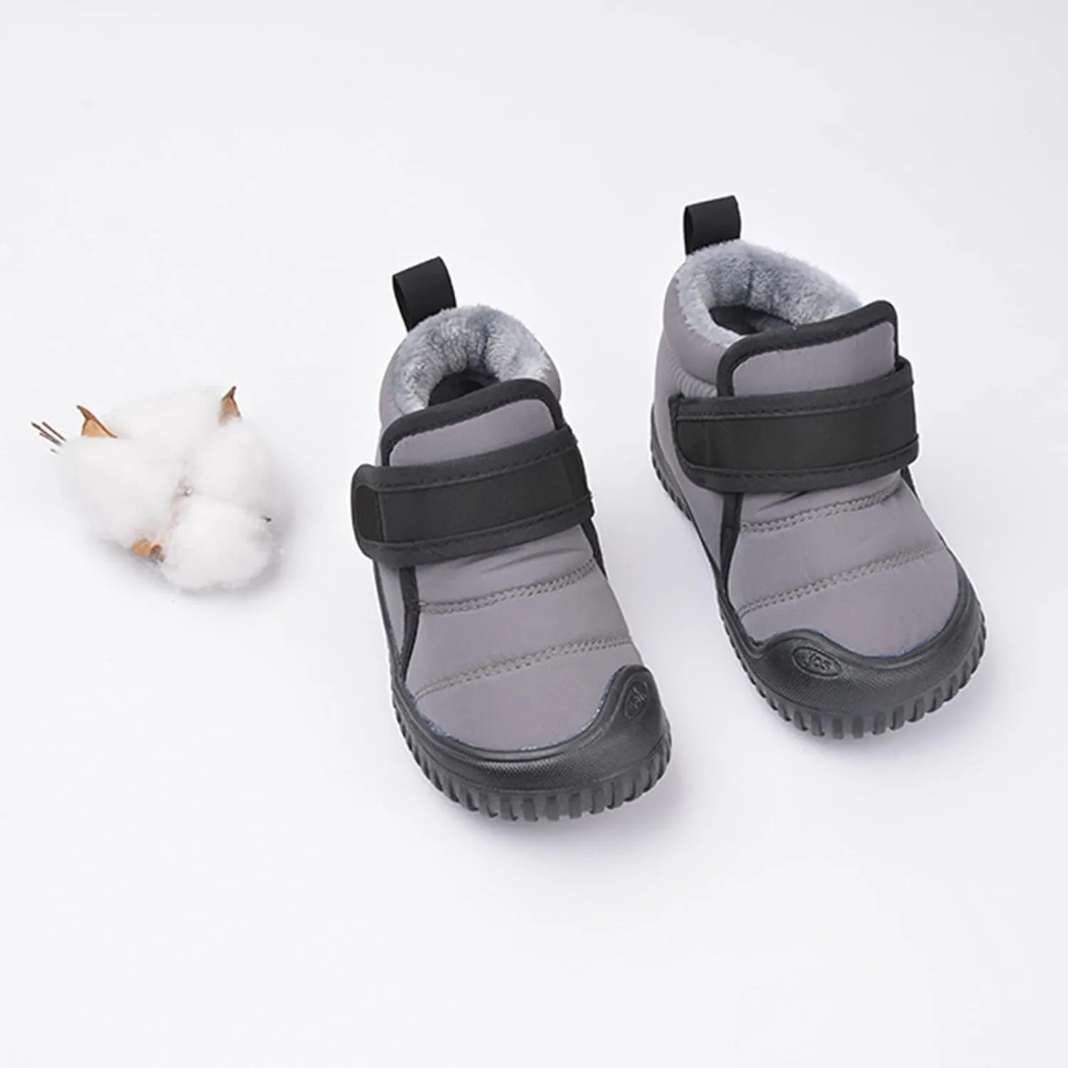 Baby Boys Girls Winter Warm Shoes Cozy Fleece Snow Boots Toddler Non-Slip Walking Shoes Infant Outdoor Booties