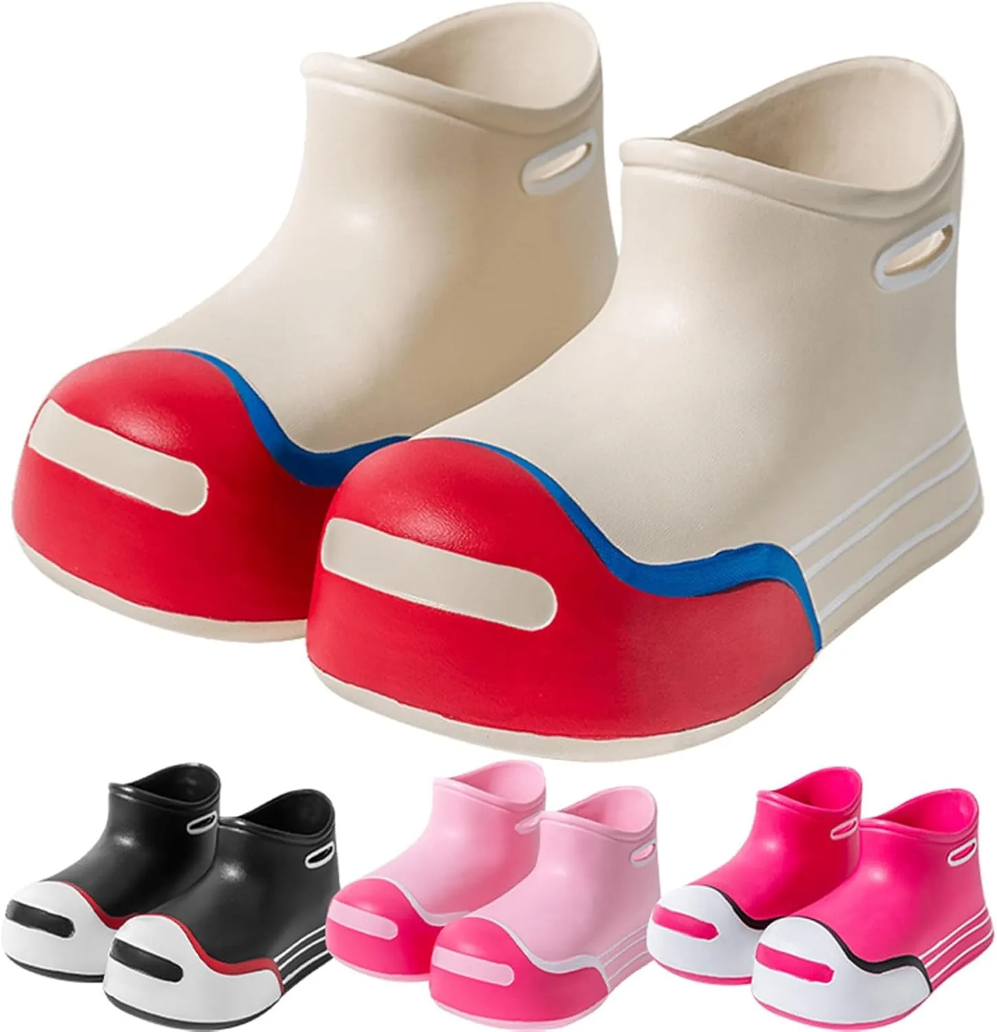 Boys Girls Soft Cute Rain Boots Big Kids Children Rain Boots Portable Comfortable Anti Slip Rainy Day Simple Boots