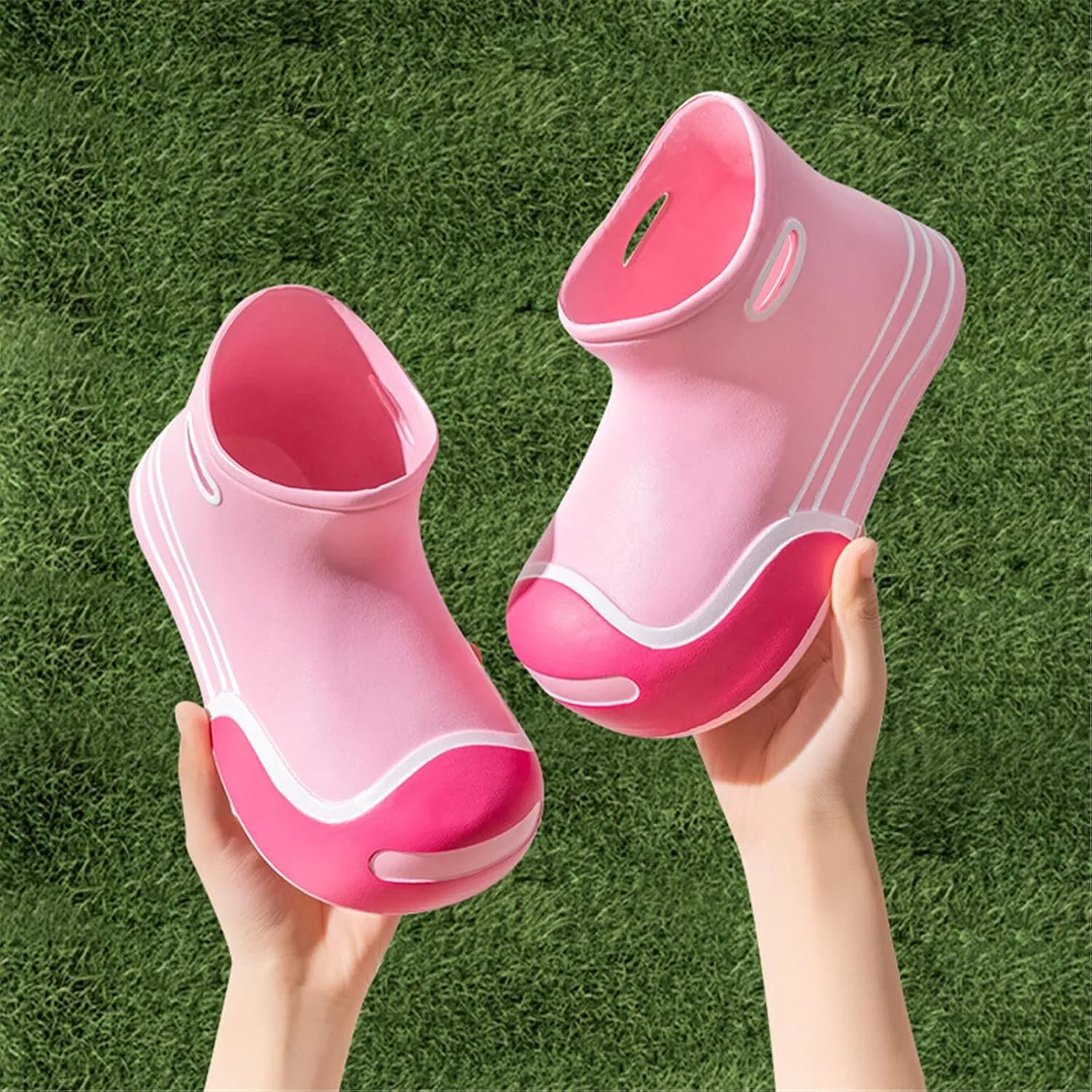 Boys Girls Soft Cute Rain Boots Big Kids Children Rain Boots Portable Comfortable Anti Slip Rainy Day Simple Boots