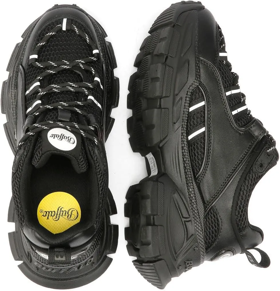 Buffalo Saturn Lace Women's Black Trainers