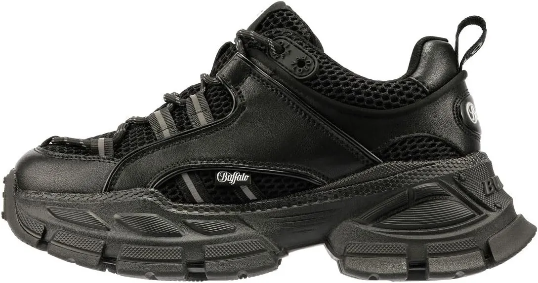 Buffalo Saturn Lace Women's Black Trainers