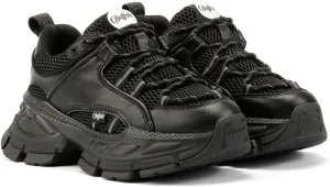Buffalo Saturn Lace Women's Black Trainers