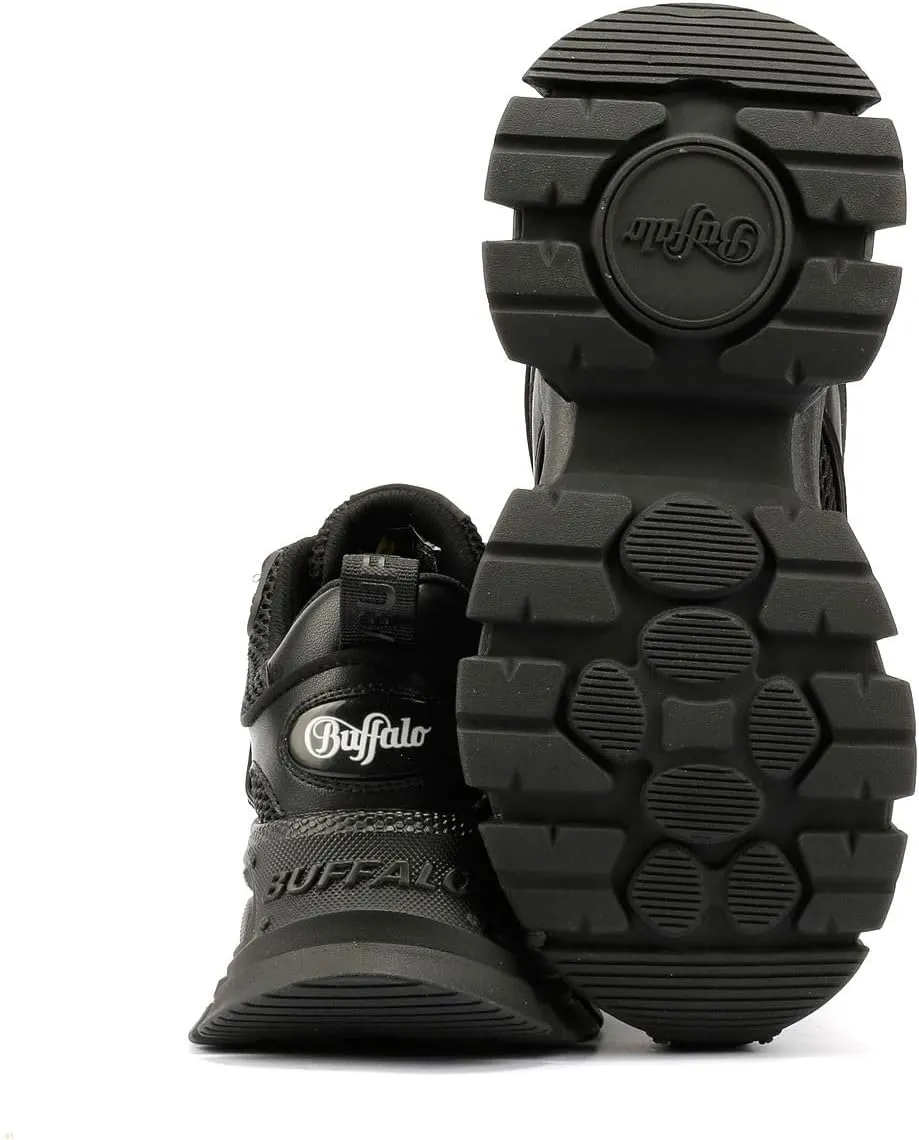 Buffalo Saturn Lace Women's Black Trainers
