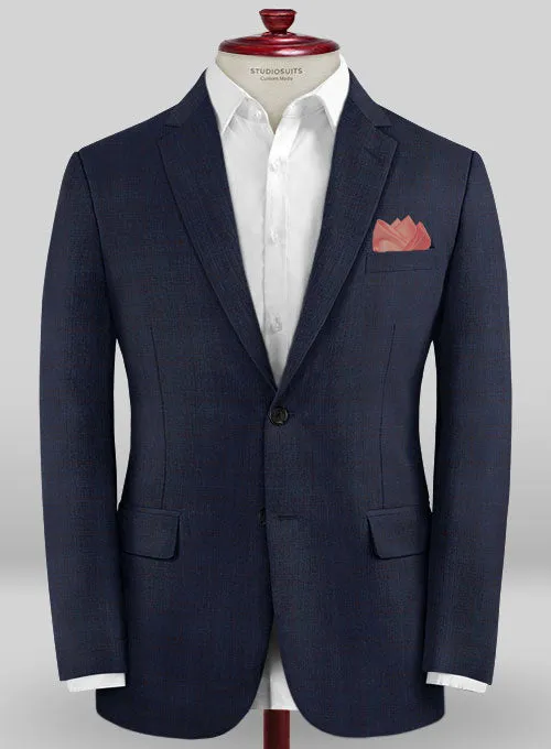 Caccioppoli Sun Dream Artado Blue Wool Silk Suit