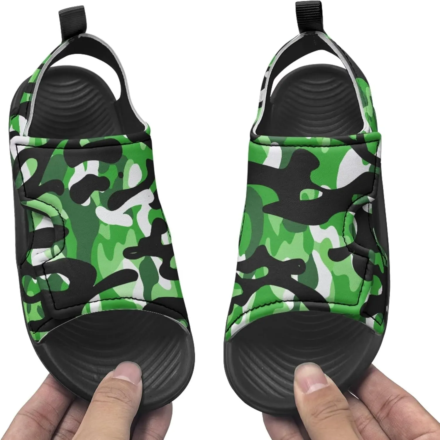 Camo Sandals for Boys Breathable Stylish Toddler Boys Water Shoes
