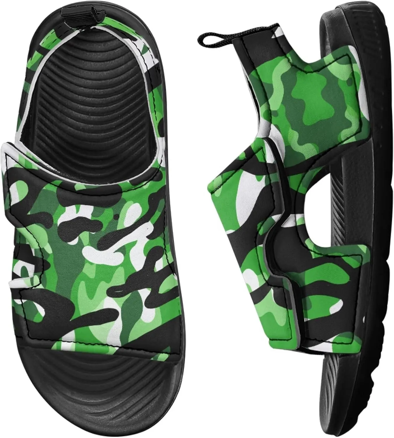 Camo Sandals for Boys Breathable Stylish Toddler Boys Water Shoes