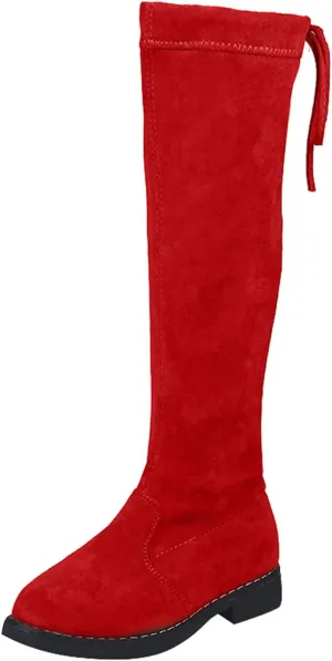 Childrens Long Boots Kids Girls Boys Breathable Insulated Cute Boots Baby Boys Zipper Slip On Cozy Snowboots