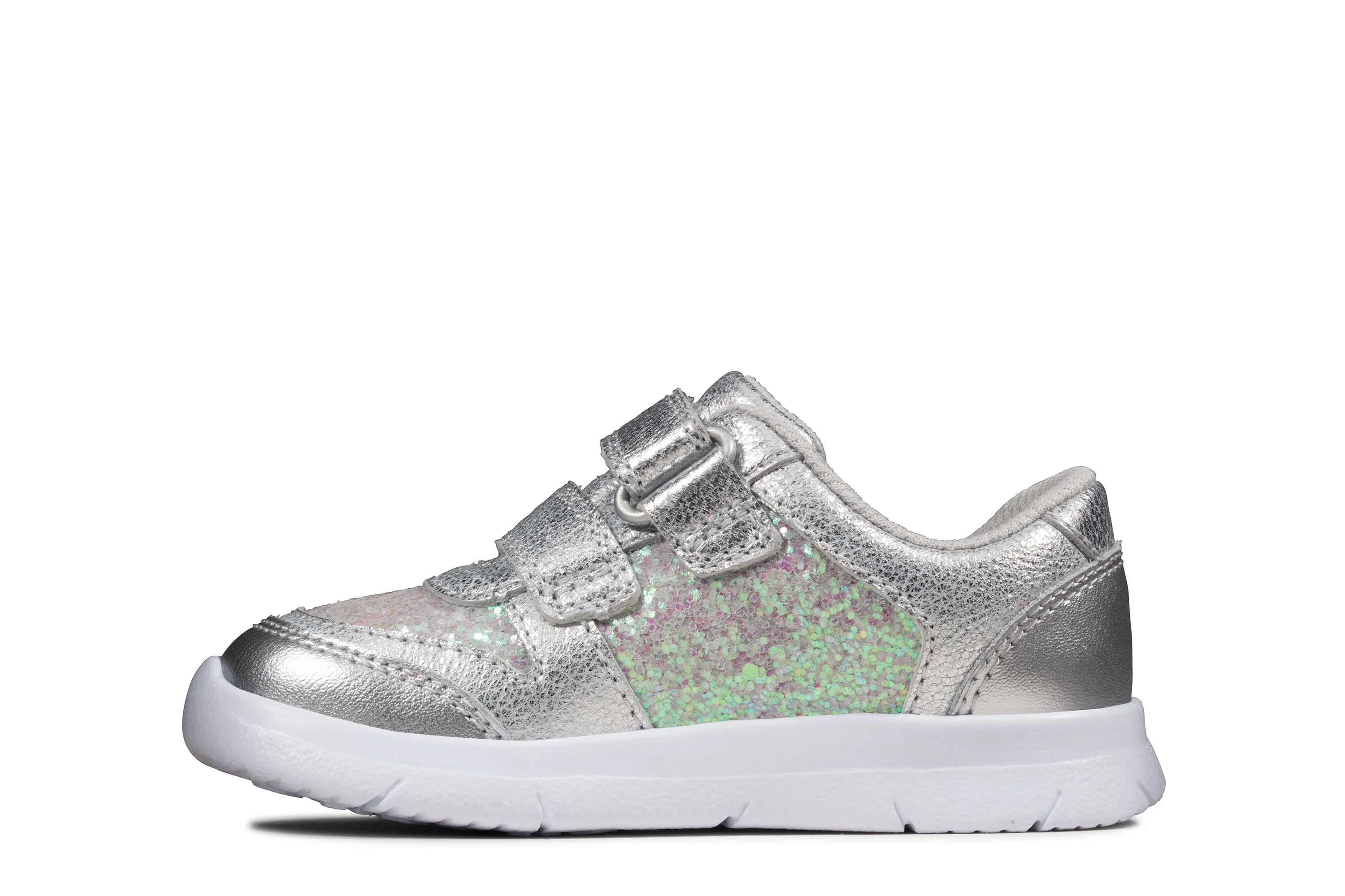 Clarks Ath Sonar T Silver Leather