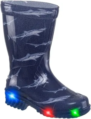 CROYDON Unisex Toddler Kids Light Up Rain Boots PVC | Waterproof | Lighweight | Girls | Boys