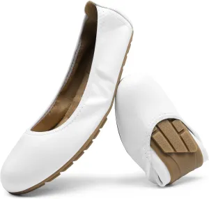 DREAM PAIRS Womens Ballet Flats Foldable Round Toe Dressy Comfortable Slip On Dress Shoes