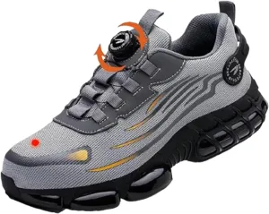Evontira Shoes for Men, Evontira Steel Toe Power Trainers, Evontura Steel Toe Shoes, Puncture Proof Slip on Sneakers
