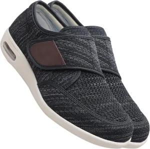 Extra Extra Wide Men's Slip-On Trainers - Lightweight Walking, Running, and Gym Sneakers for Comfort and Style