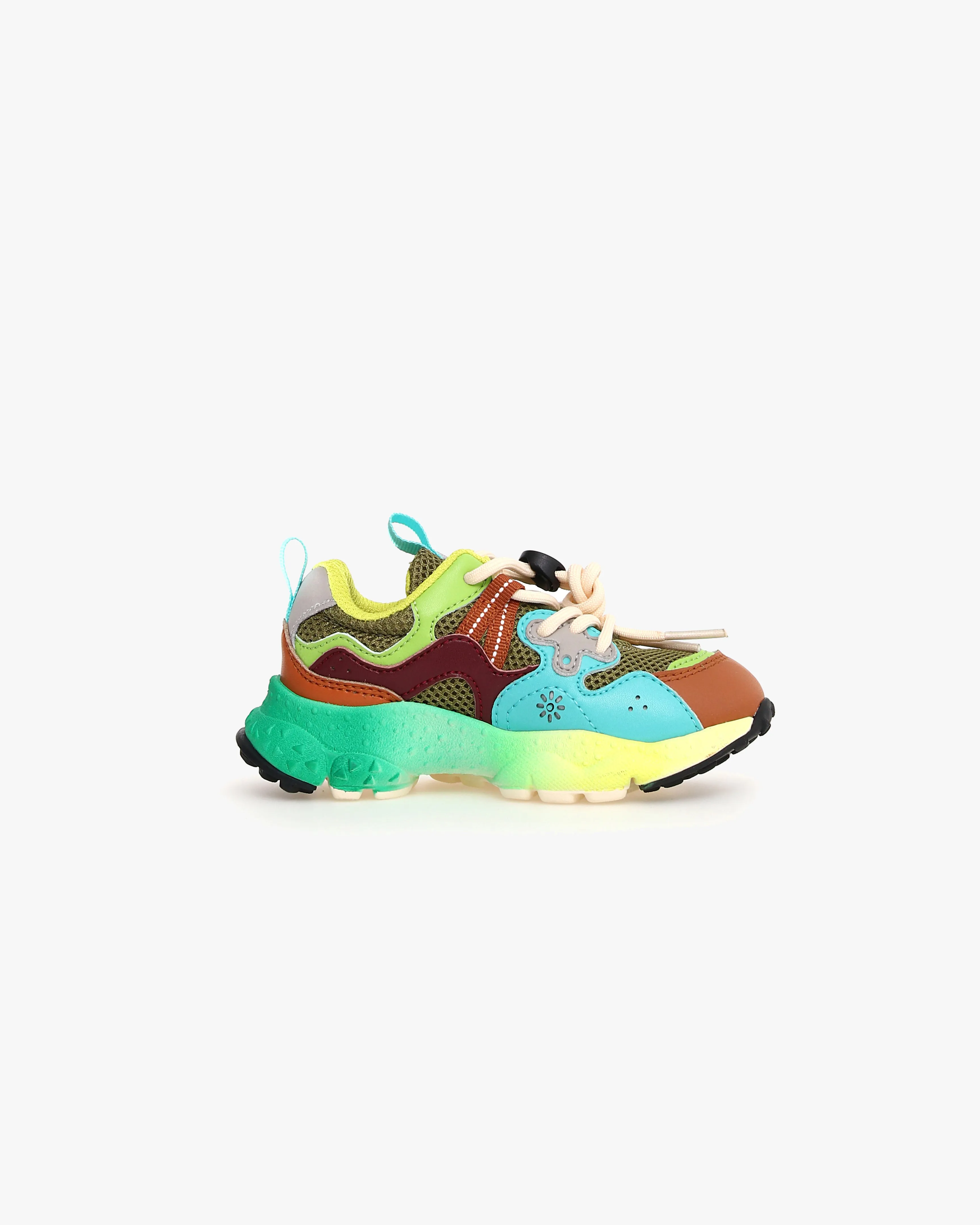 Flower Mountain Kids Yamano 3 E-Calf & Mesh - Cognac / Stone / Orange