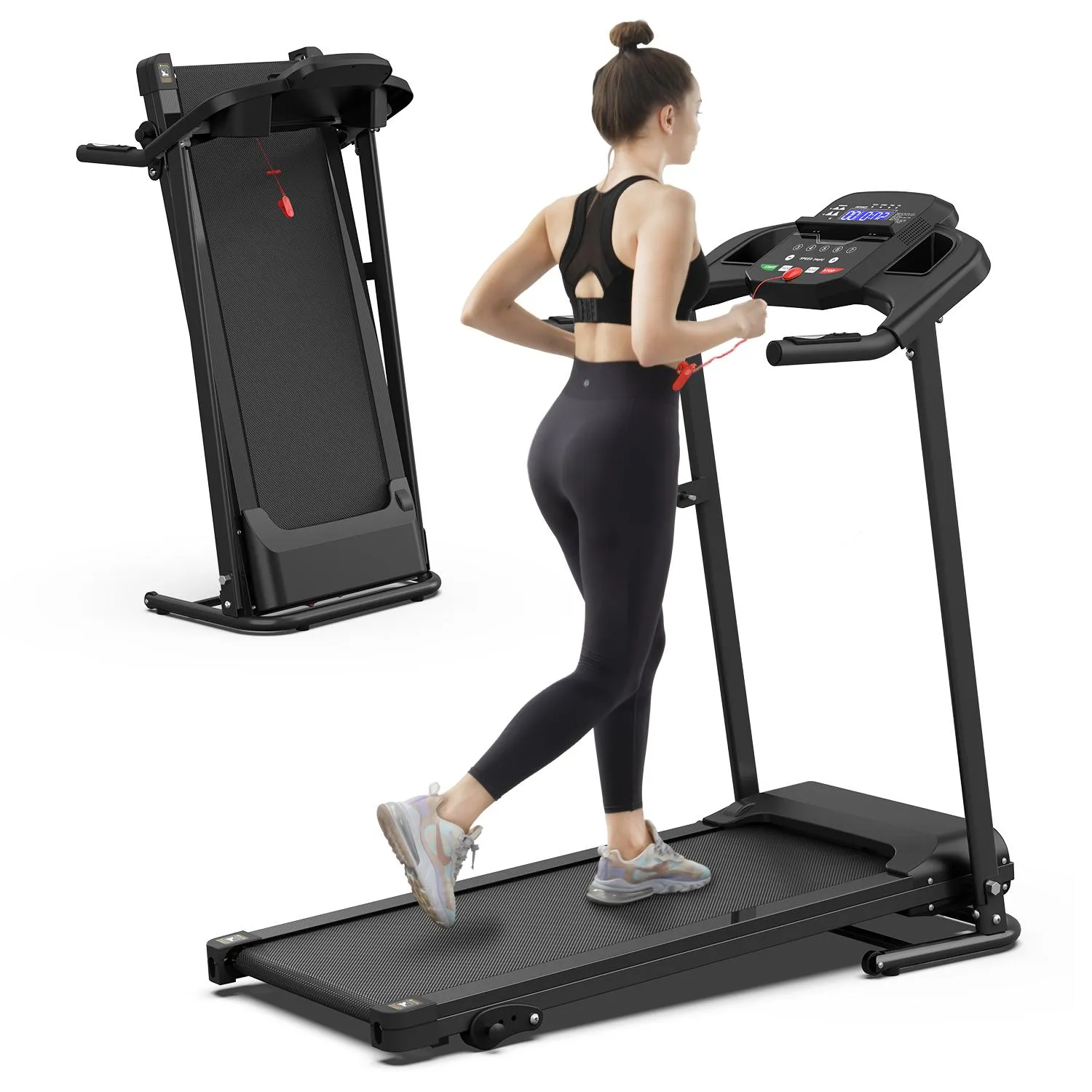 Folding Treadmill Adjustable Incline