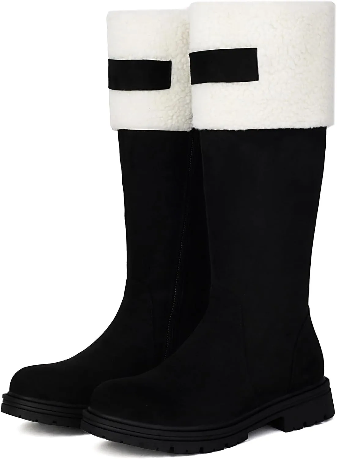 Gicoiz Women Stylish Winter Outdoor Warm Shearling Snow Boots