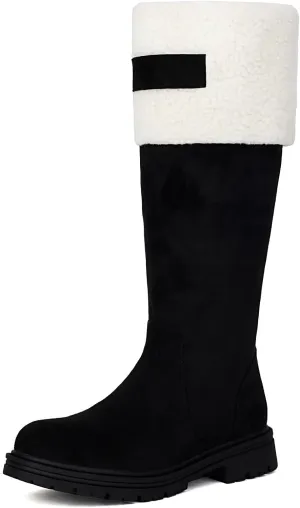 Gicoiz Women Stylish Winter Outdoor Warm Shearling Snow Boots