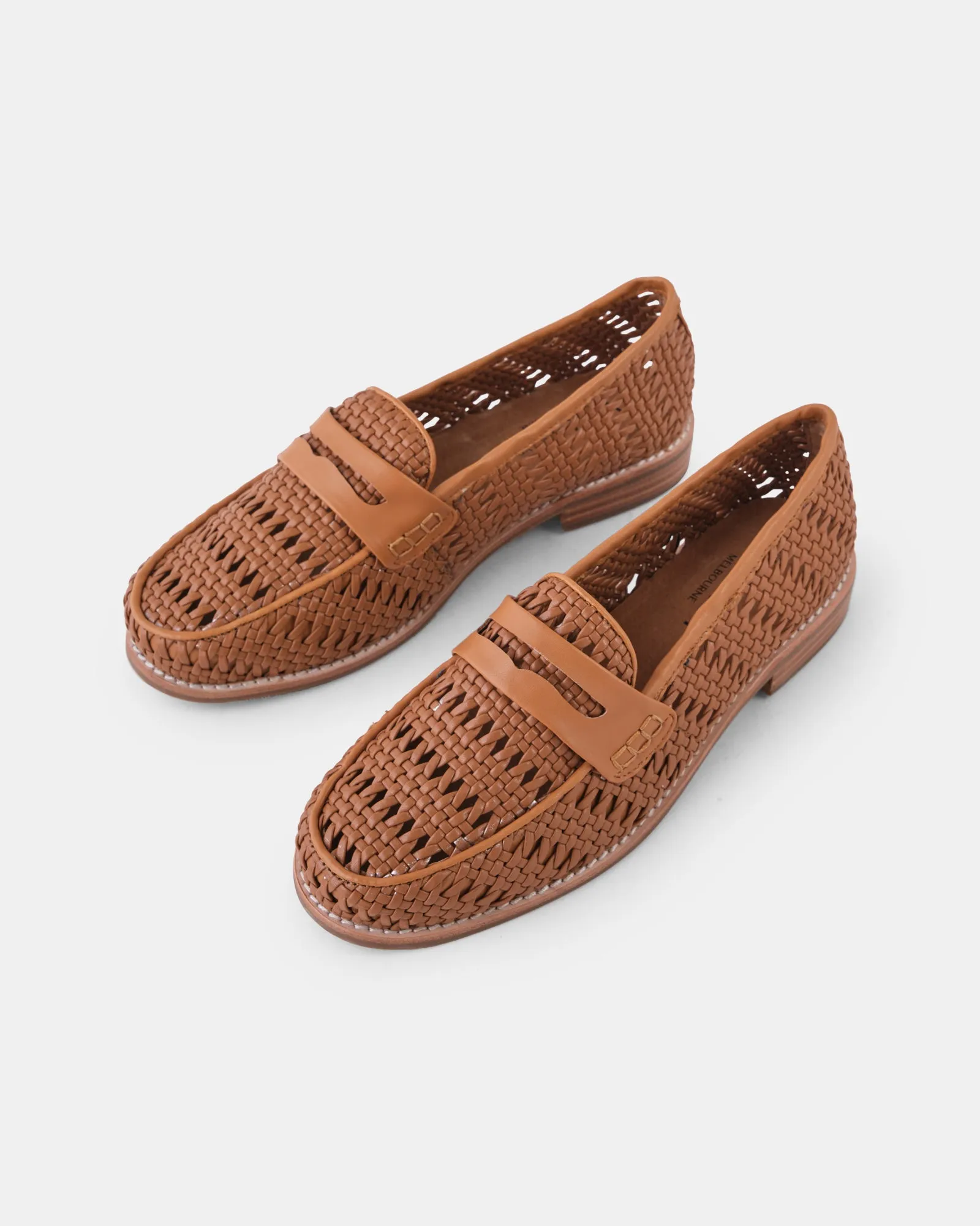 Harlow Loafer - Tan Woven