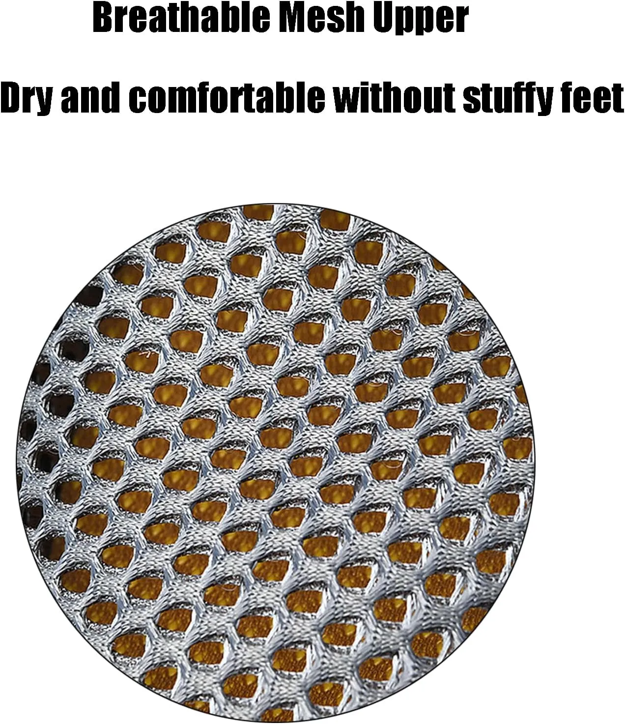 KCTRFSJ Men's Portable Tied Orthopedic Hiking Quick-drying Sneakers,Summer Mesh Breathable Lightweight Outdoor Trail Running Wading Shoes Non-Slip Walking Shoes