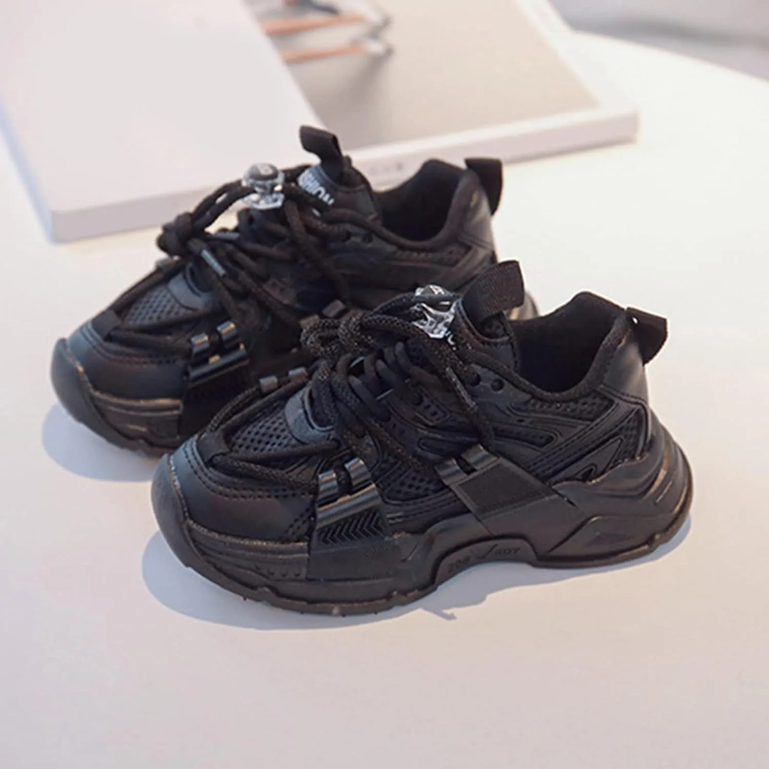 Kids Slip On Athletic Sneakers, Comfortable Running Shoes for Boys Girls Stylish Supportive Footwear for Active