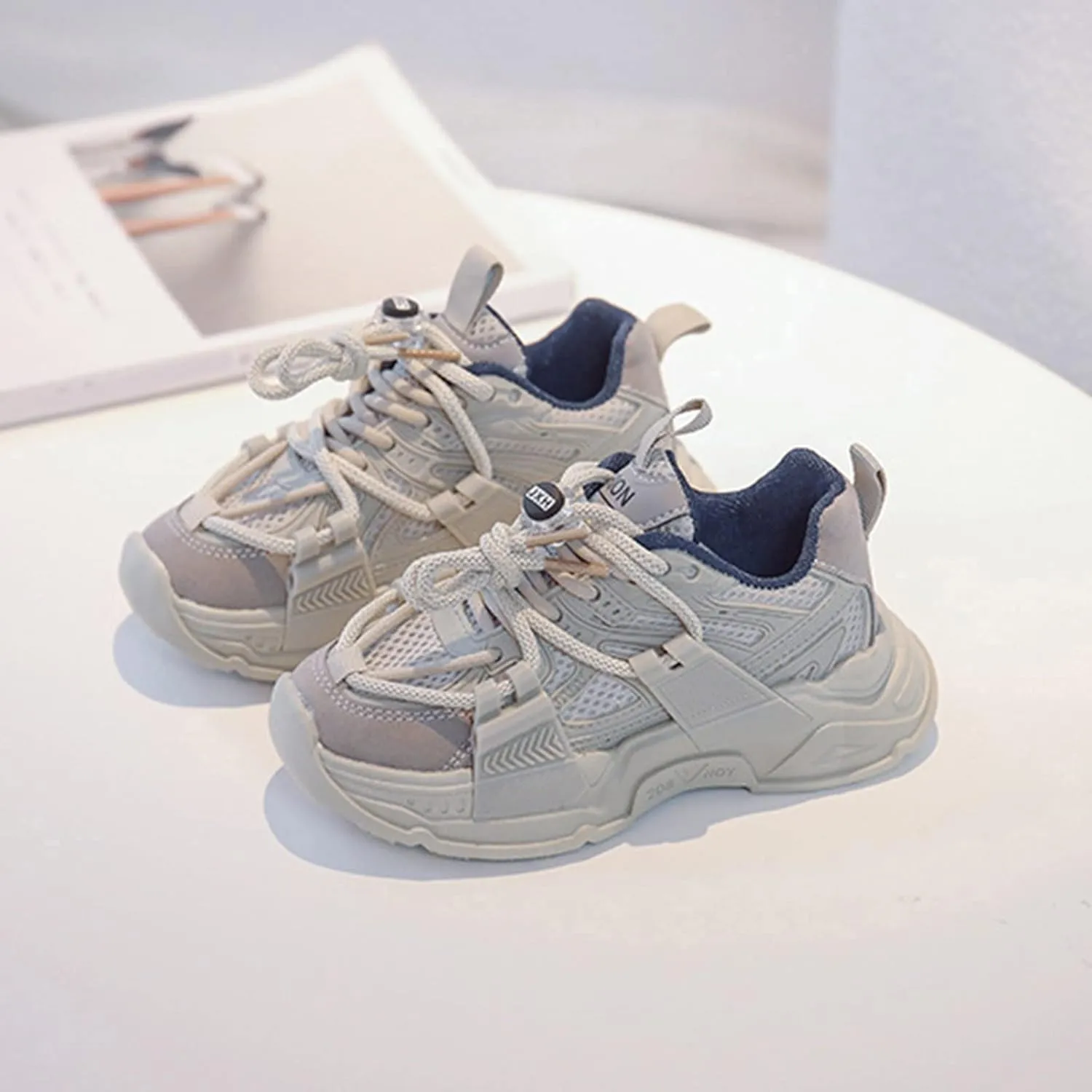 Kids Slip On Athletic Sneakers, Comfortable Running Shoes for Boys Girls Stylish Supportive Footwear for Active