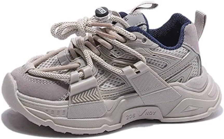 Kids Slip On Athletic Sneakers, Comfortable Running Shoes for Boys Girls Stylish Supportive Footwear for Active