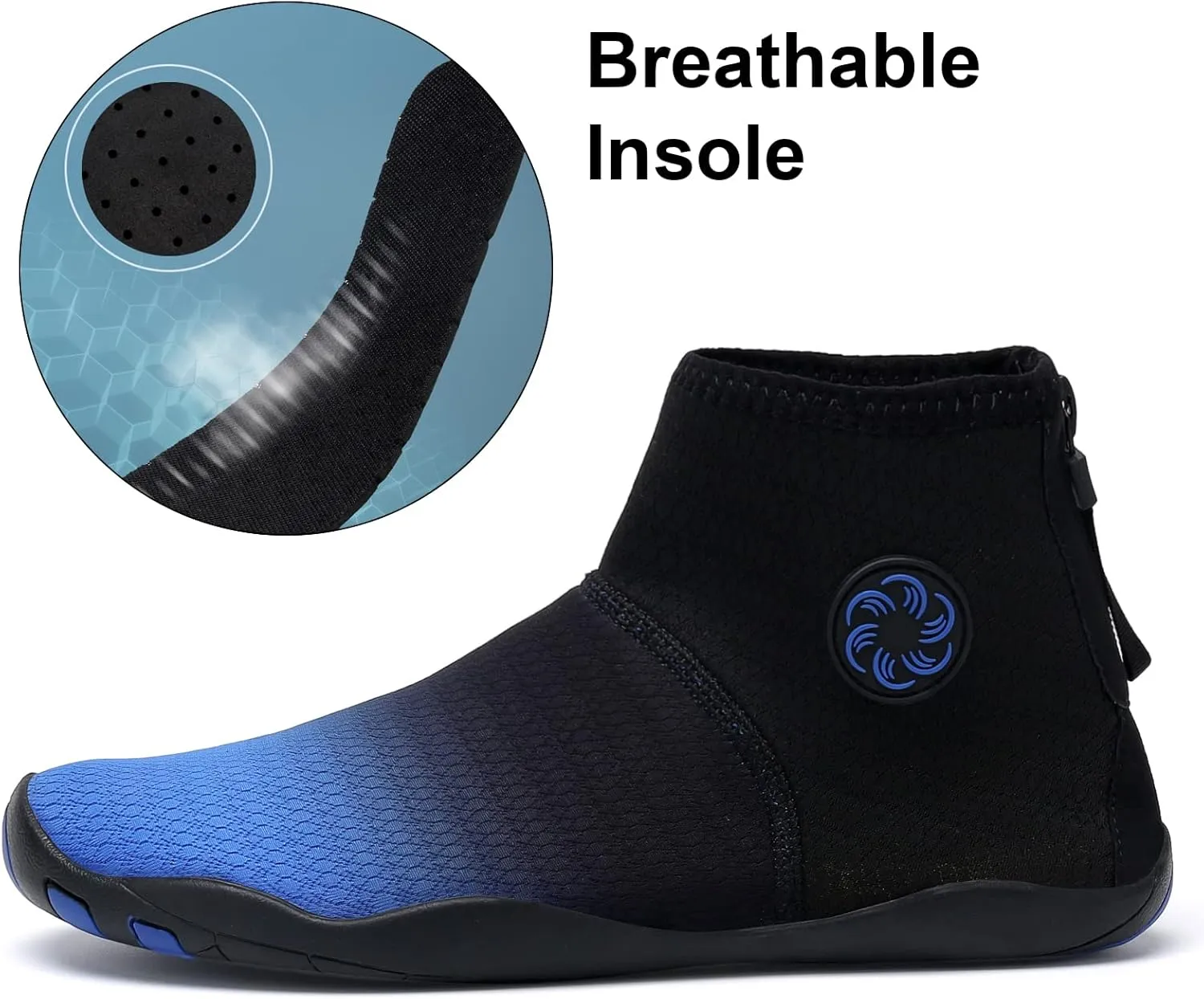 KUNWFNIX Water Shoes for Men Women Quick Dry Water Sports Barefoot Shoes Aqua Socks for Swim Beach Pool Surf Yoga for Women Men
