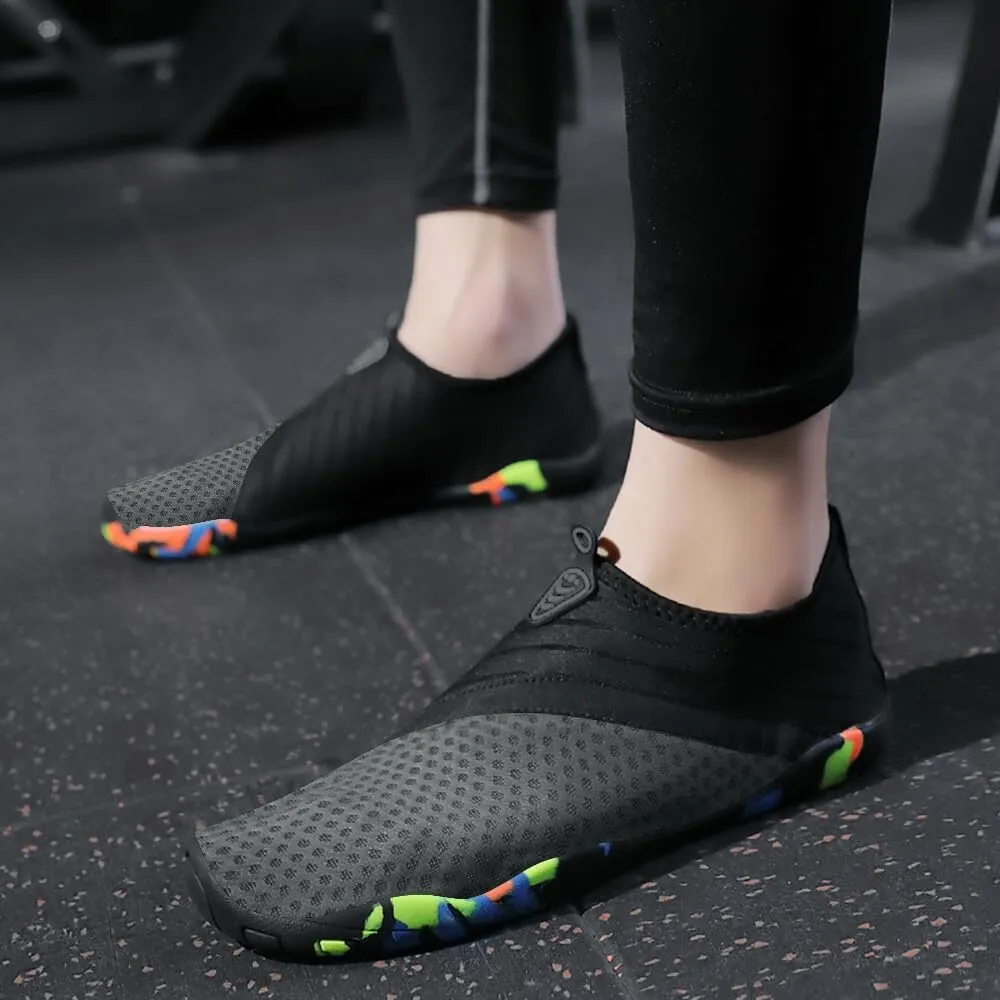 KUNWFNIX Water Shoes for Men Women Quick Dry Water Sports Barefoot Shoes Aqua Socks for Swim Beach Pool Surf Yoga for Women Men