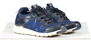 Louis Vuitton Blue Lv Logo Mesh Trainers UK 3 EU 36 