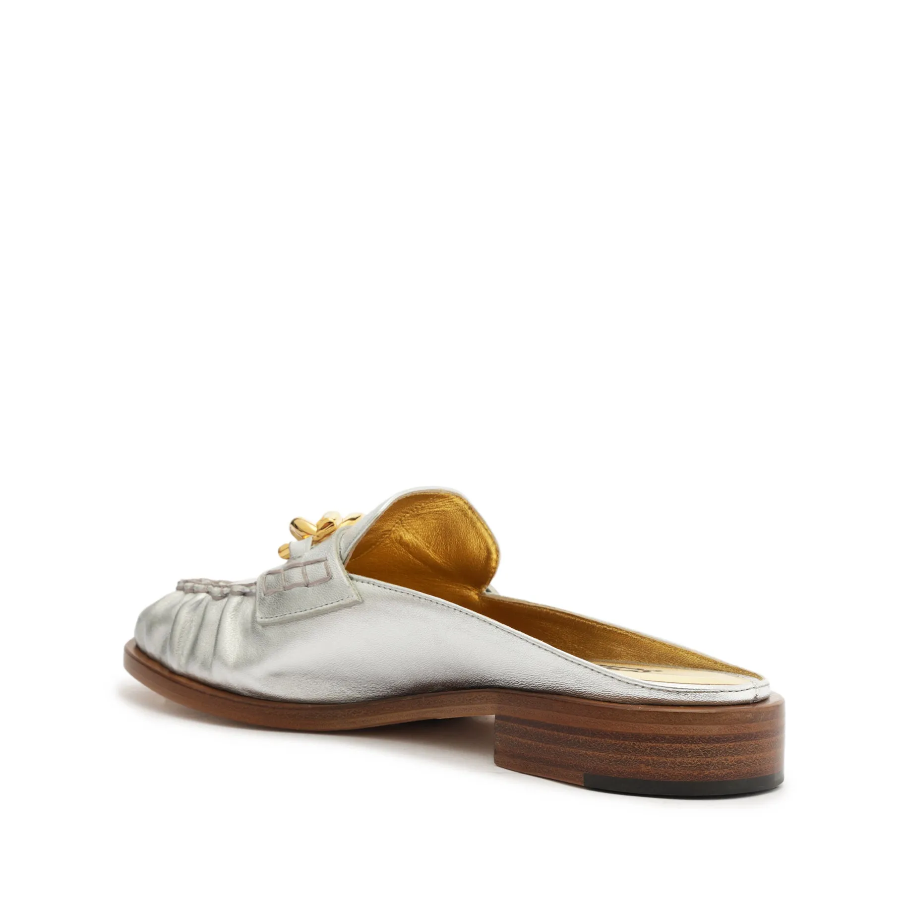 Luca Chain Leather Flat