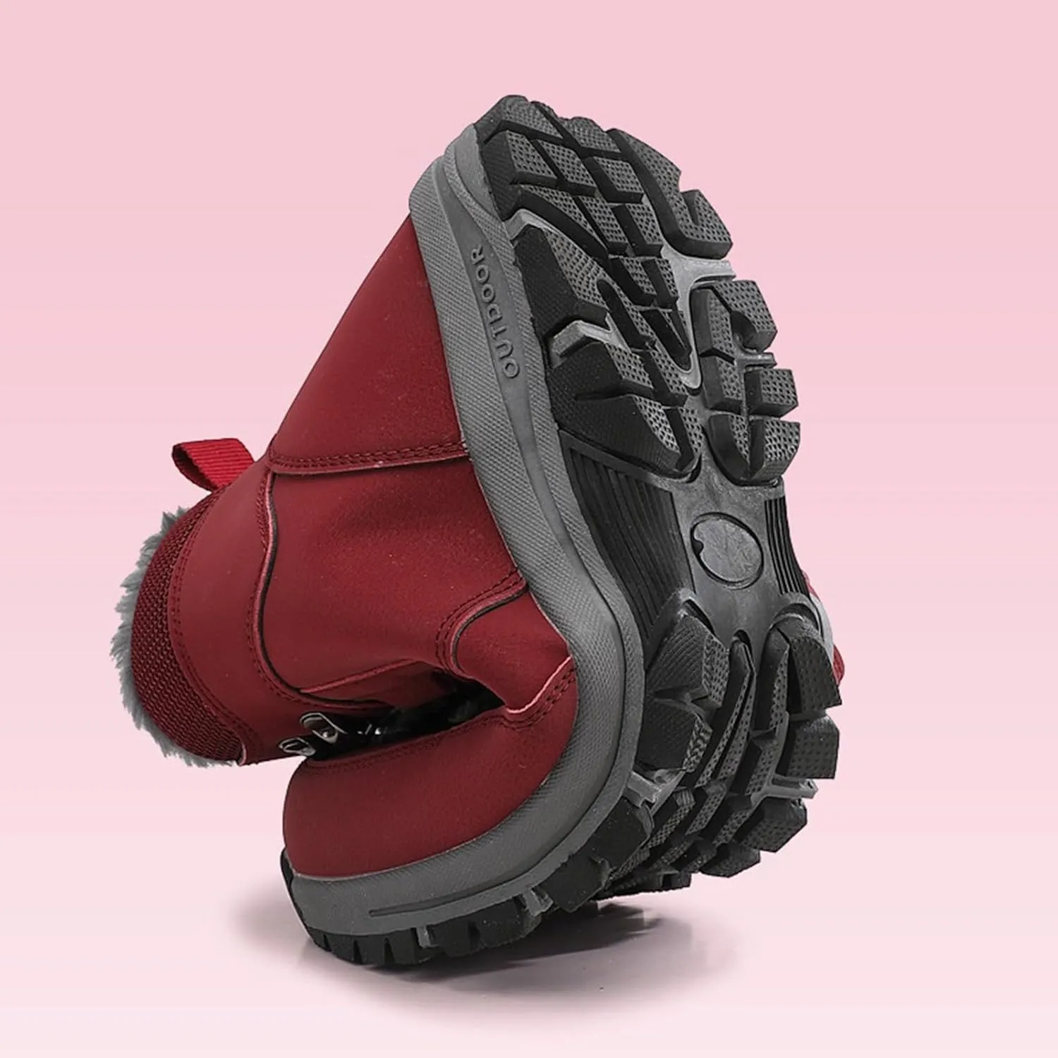Men Work Boots Waterproof Hiking Sneakers Warm Fur Lined Womens Working Shoes Waterproof Outdoor Bota Waterproof Breathable Lightweight Hike Grounded Footwear