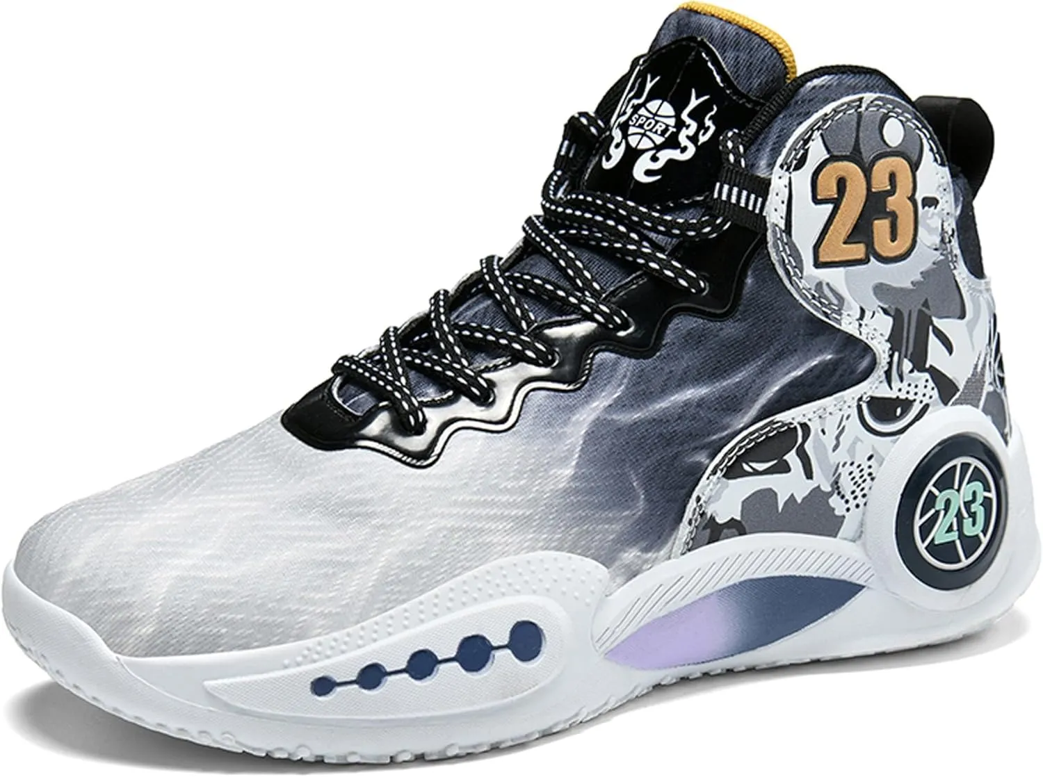 Men's Basketball Shoes Breathable Anti Slip Sports Wear-Resistant Practical Training Boots