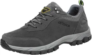 Men's Hiking Shoes Outdoor Walking Shoes Waterproof Work Shoes Trekking Trails Shoes with Arch Support