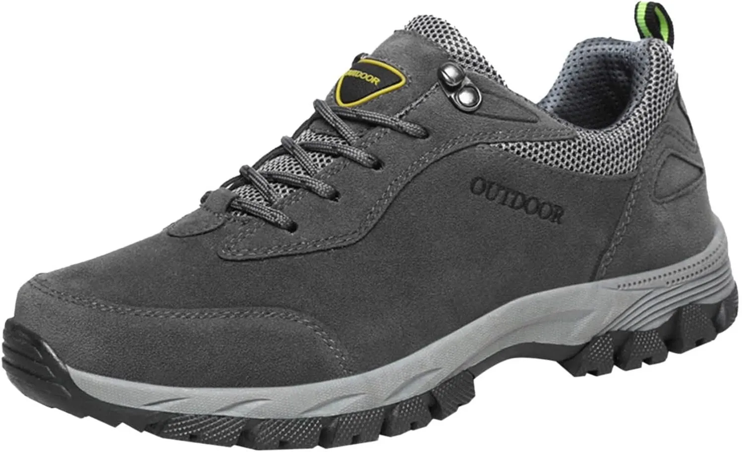 Men's Hiking Shoes Outdoor Walking Shoes Waterproof Work Shoes Trekking Trails Shoes with Arch Support