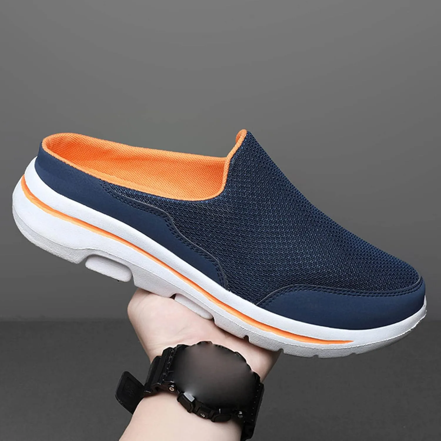 Men's Orthopedic Comfortable Slip-On Shoes Casual Sneaker Mesh Breathable Walking Shoe Convenient Slip On Shoes