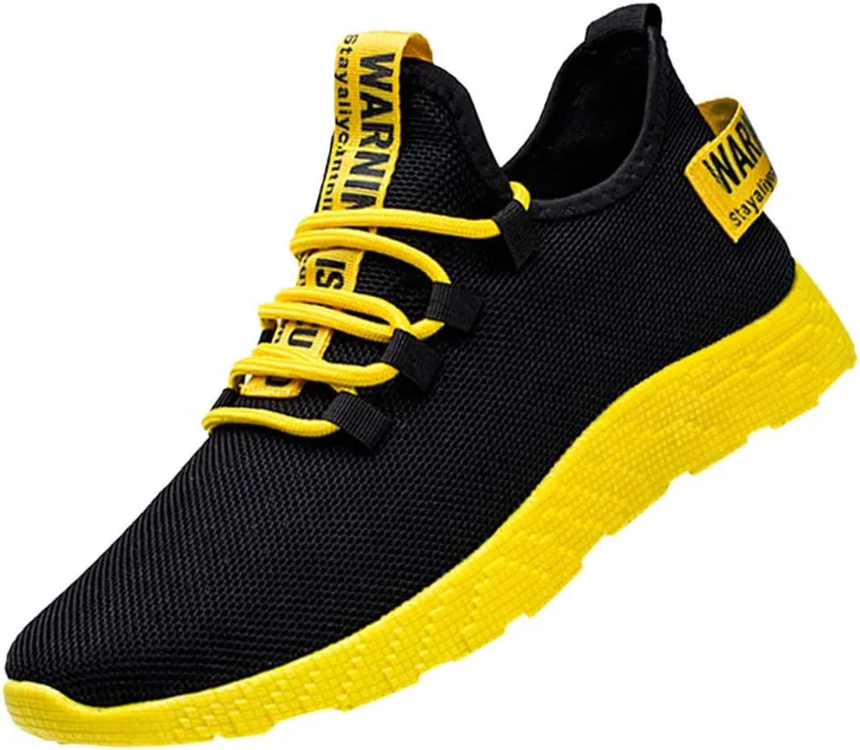 Men's Running Tennis Shoes Lightweight Walking Sneakers Breathable Gym Workout Shoes for Athletic Work Gym Jogging