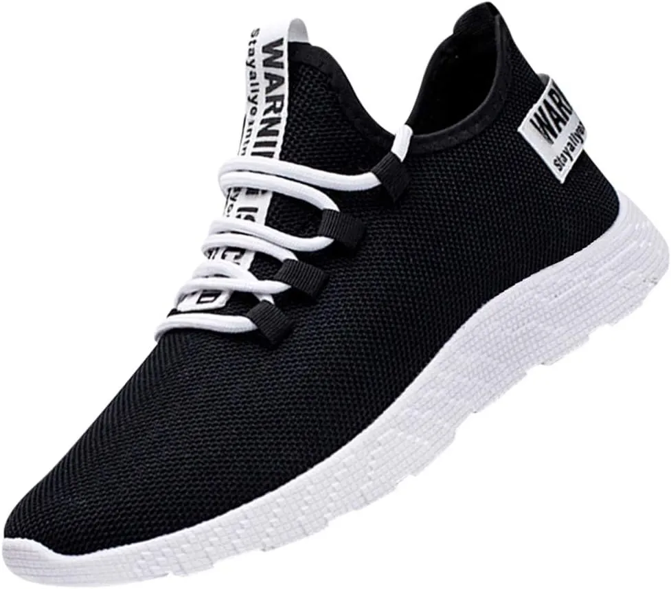 Men's Running Tennis Shoes Lightweight Walking Sneakers Breathable Gym Workout Shoes for Athletic Work Gym Jogging