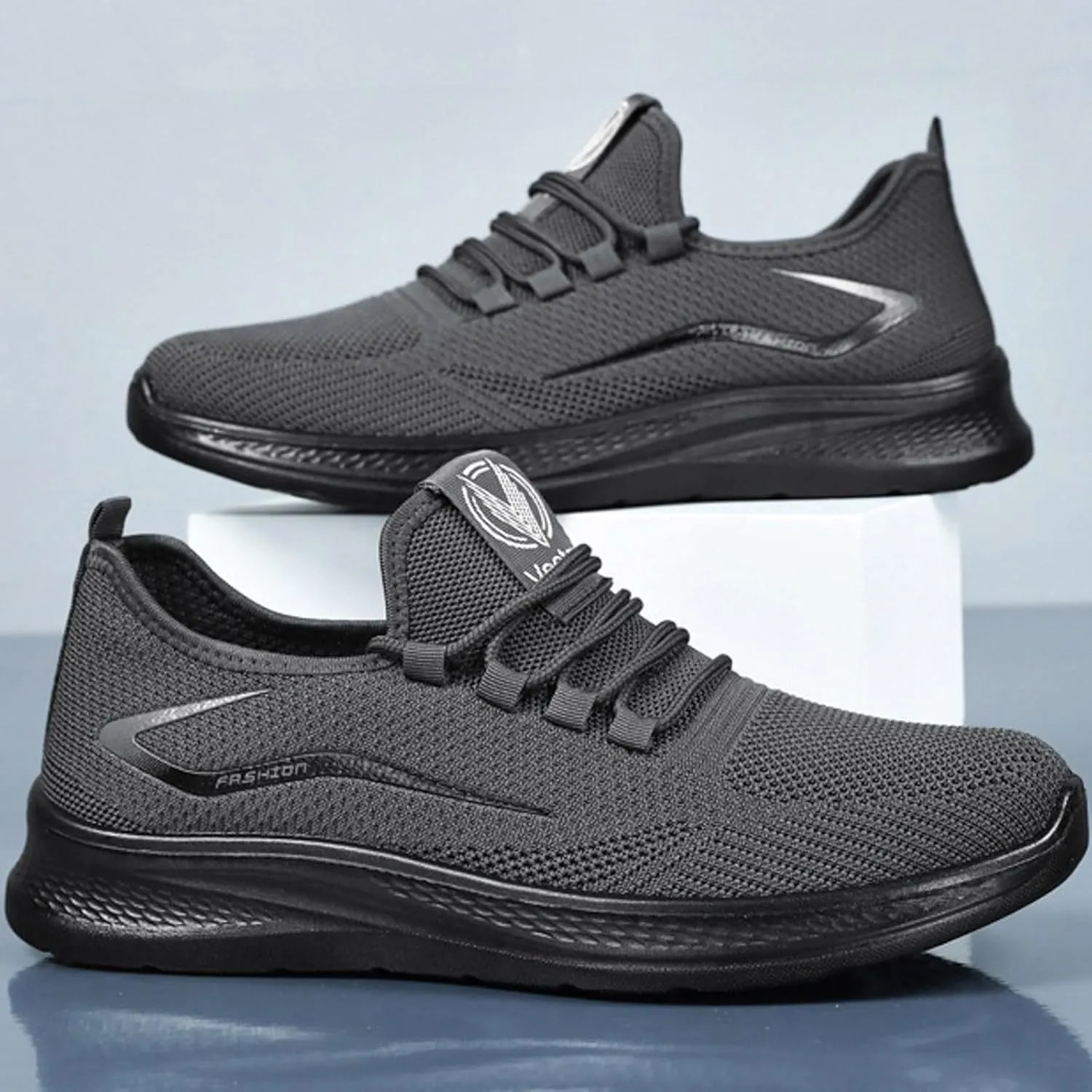 Men's Stretch Memory Foam Shoes Portable Non Slip Fitness Workout Shoe Comfortable & Light-Weight Stretch Shoes