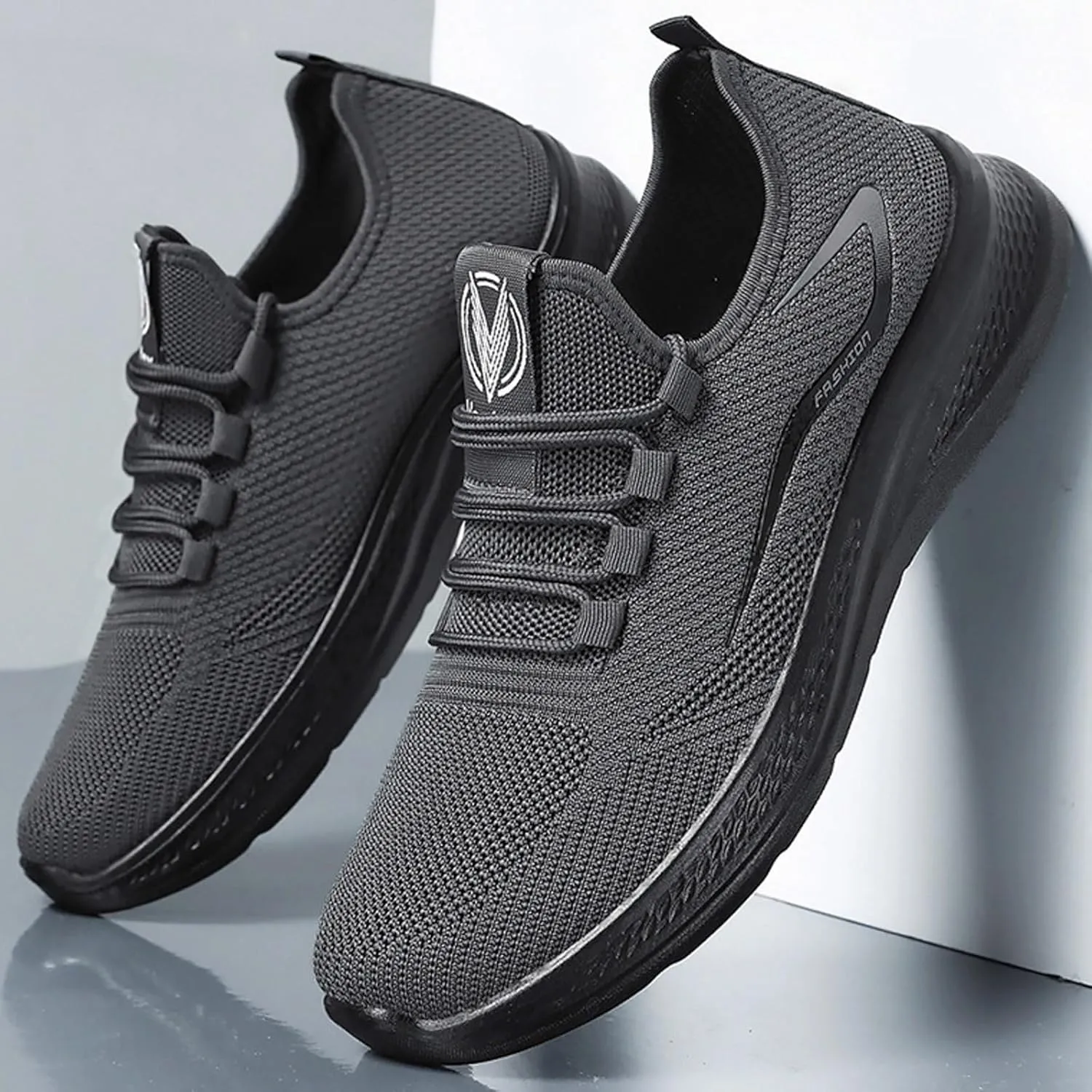 Men's Stretch Memory Foam Shoes Portable Non Slip Fitness Workout Shoe Comfortable & Light-Weight Stretch Shoes