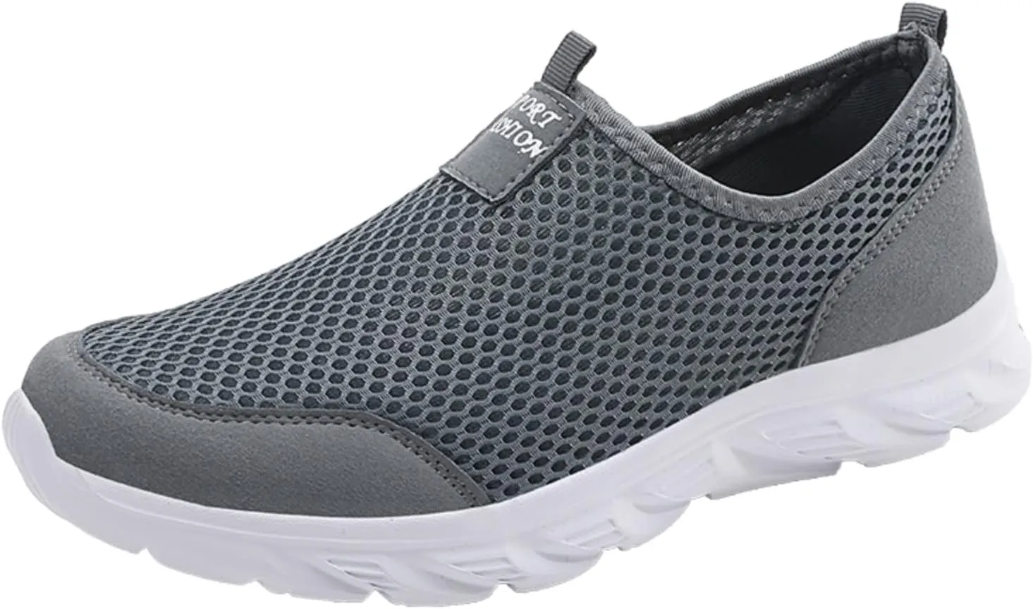 Men's Stylish Lightweight Sneakers Breathable Casual Comfortable Walking Sneaker Arch Support Plantar Fasciitis