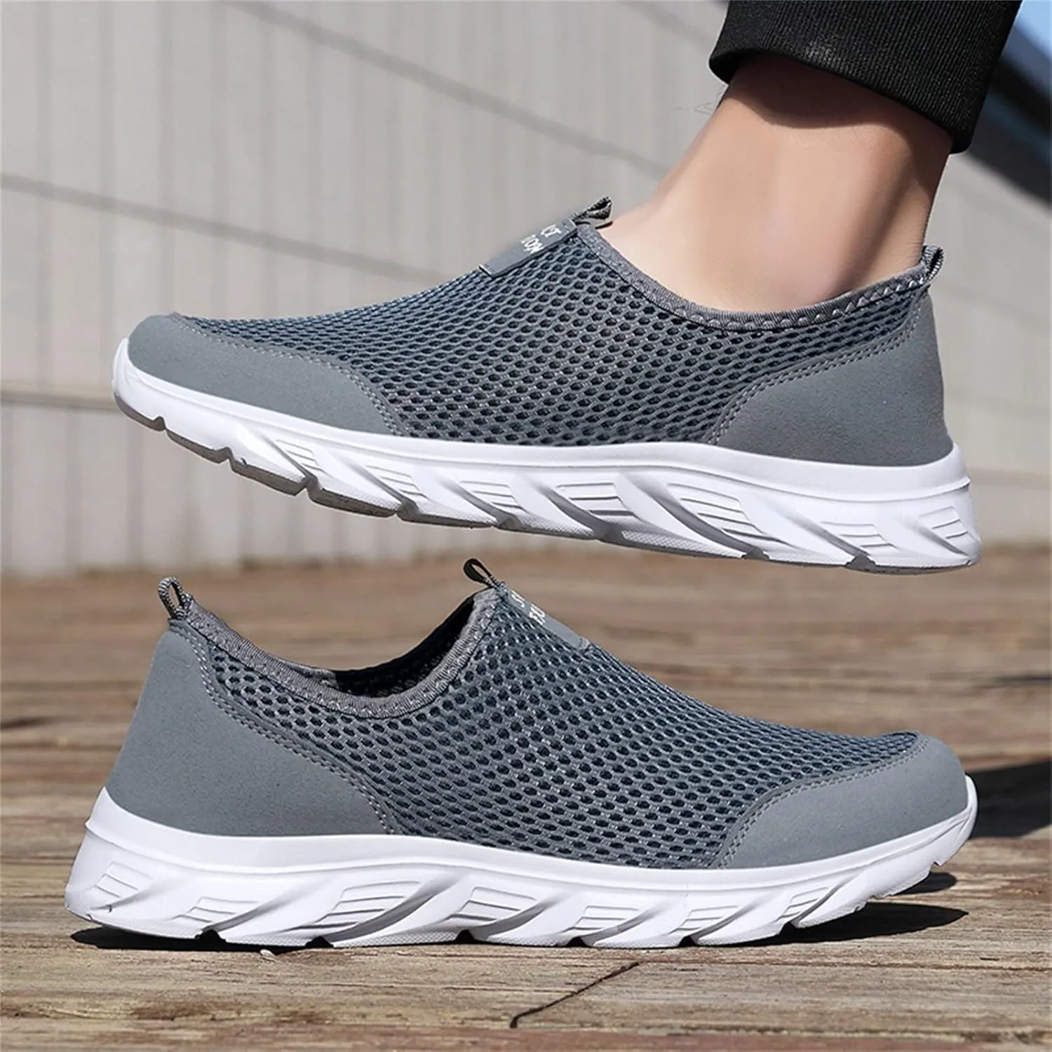 Men's Stylish Lightweight Sneakers Breathable Casual Comfortable Walking Sneaker Arch Support Plantar Fasciitis