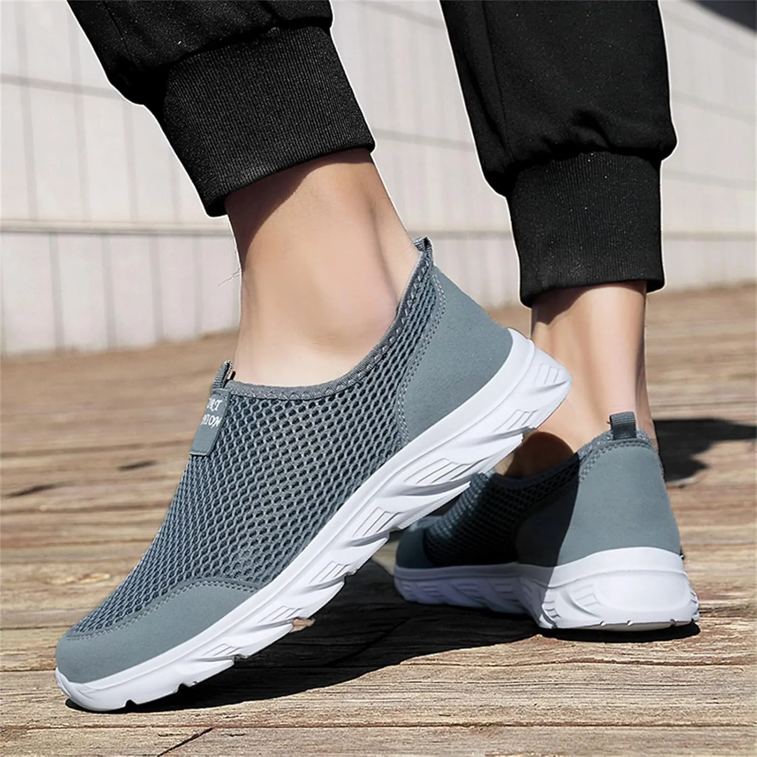 Men's Stylish Lightweight Sneakers Breathable Casual Comfortable Walking Sneaker Arch Support Plantar Fasciitis