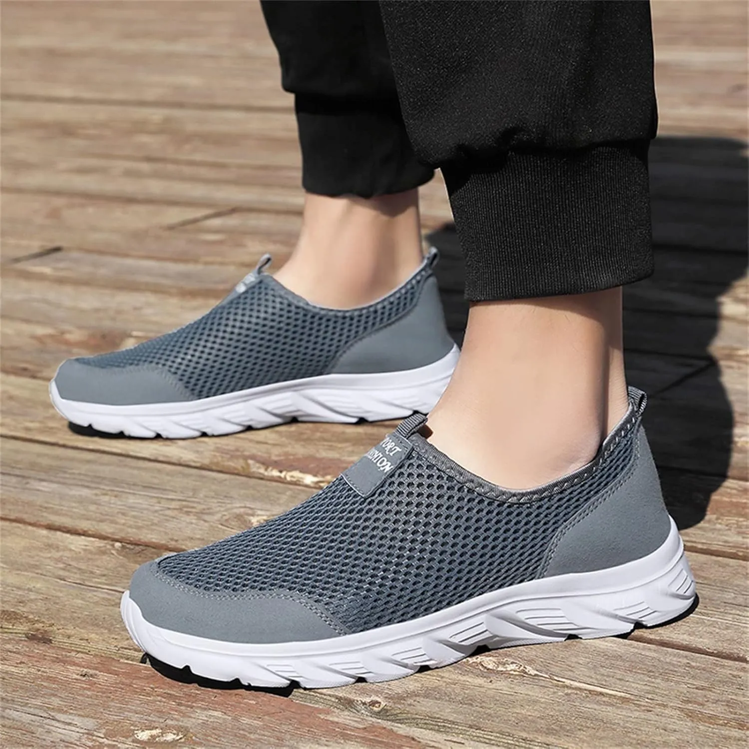 Men's Stylish Lightweight Sneakers Breathable Casual Comfortable Walking Sneaker Arch Support Plantar Fasciitis
