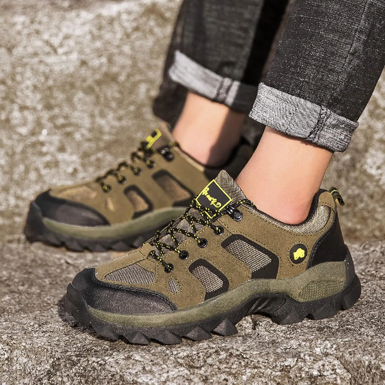 Men's Stylish Orthopedic Sneakers Comfortable Lightweight Casual Walking Shoe Breathable Lace Up Shoes for Men