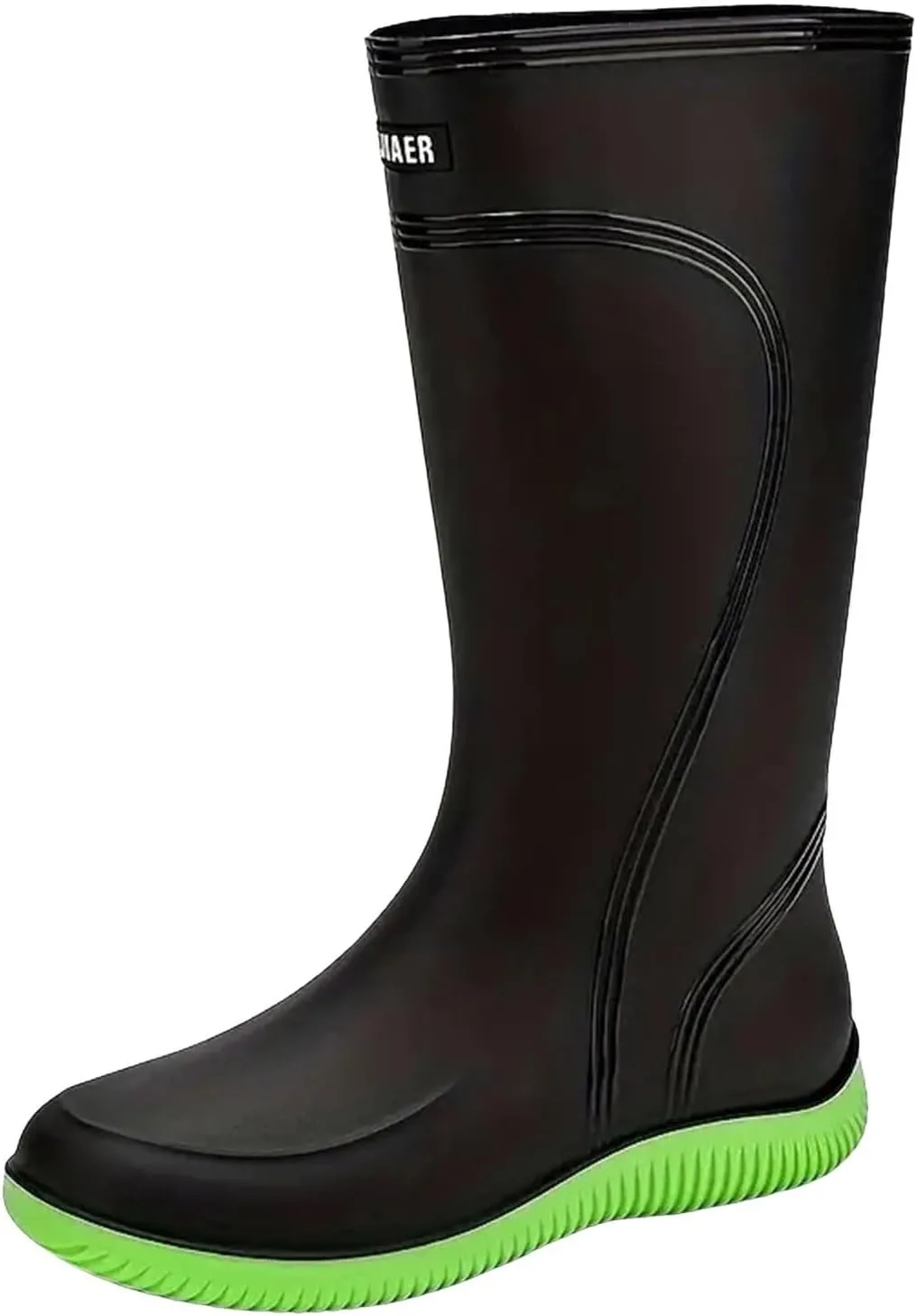 Men's Waterproof Knee Rain Boots Non Slip Strudy Rain Boots High-Performance Farming Shoes Durable Mud Working Shoes Comfortable Insole Garden Shoe Men Car Washing Shoe