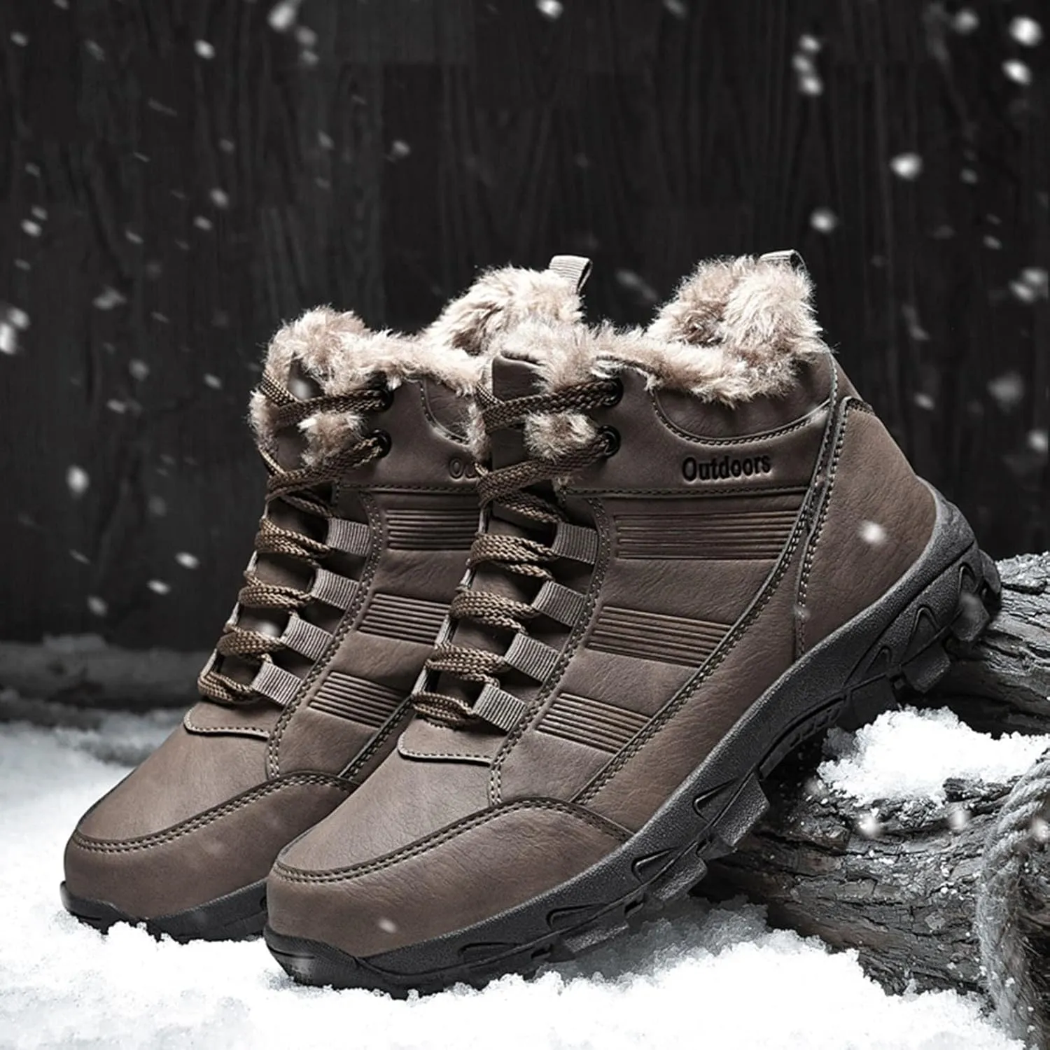 Men's Work Boots Composite Toe Hiking Sneakers Shoes Slip On Women Workout Shoes Business Casual Winter Backpacking Snow Botas Warm Water Hike Grounded Footwear